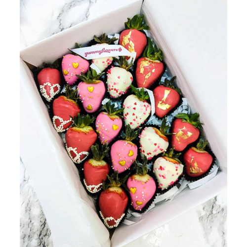 20pcs LOVE 4 Design V.2 Chocolate Strawberries Gift Box